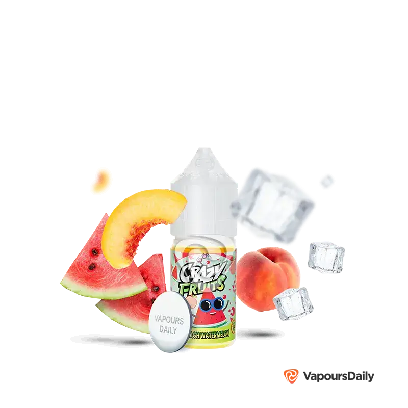 خرید سالت توکیو هلو هندوانه یخ (30میل) TOKYO CRAZY FRUITS PEACH WATERMELON