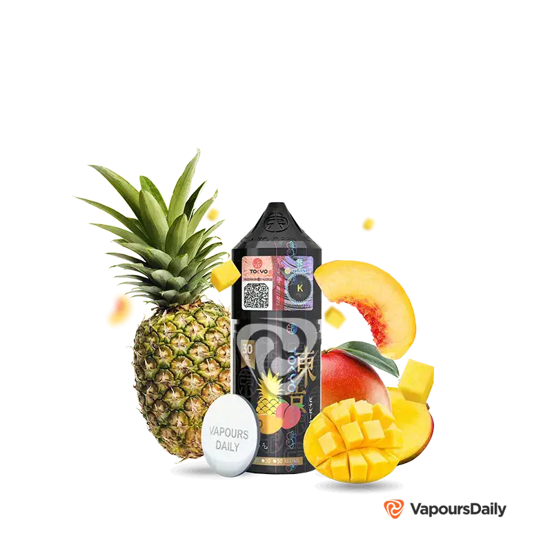خرید سالت توکیو آناناس هلو انبه یخ (30میل) TOKYO GOLDEN PINA PEACH MANGO