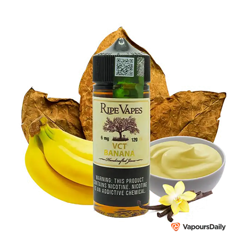 جویس تنباکو کاستارد موز رایپ ویپز (120 میل)