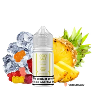 سالت پاد سالت پاستیل آناناس یخ (30میل) POD SALT WHITE GUMMY BEAR ICE
