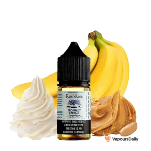 سالت رایپ ویپز خامه موز بادام زمینی RIPE VAPES MONKEY SNACK