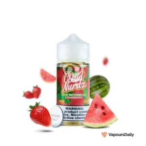 جویس کلود نوردز پاستیل هندوانه توت فرنگی (100میل) CLOUD NURDZ SOUR WATERMELON STRAWBERRY